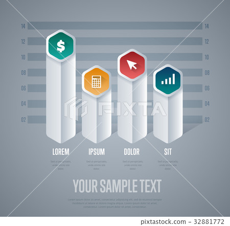Infographics elements vector template - Stock Illustration [32881772 ...