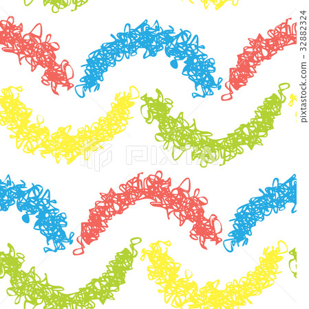 Cute colorful curly semicircle moon pattern Cute colorful curly semicircle moon pattern 32882324