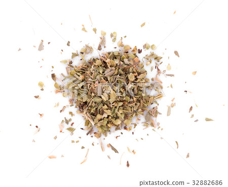 Dried Oregano on white background Dried Oregano on white background 32882686