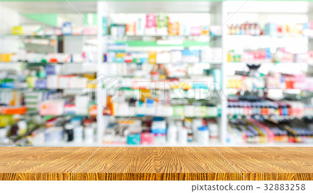 wooden at drug store 32883258