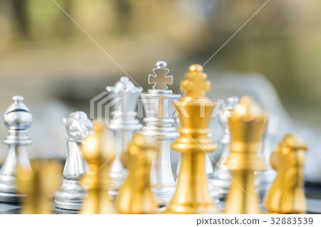 scene of chess game for king vs king scene of chess game for king vs king 32883539