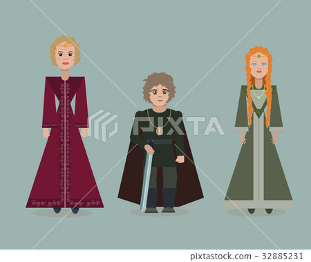Vector cute cartoon characters of Game Of Thrones Vector cute cartoon characters of Game Of Thrones 32885231