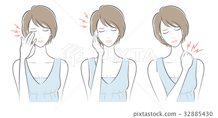 女性的面部表情 32885430