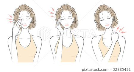 Female facial expression 32885431