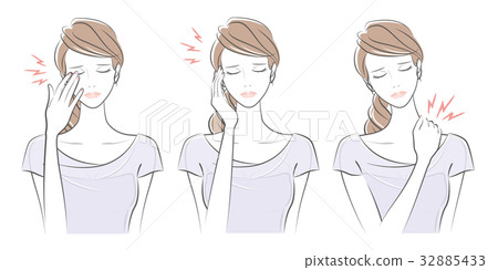 Female facial expression 32885433
