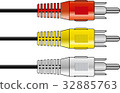 AV AUDIO VIDEO Cables, vectors 32885763