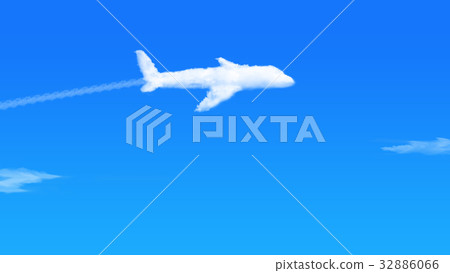 Clouds floating in the clear sky - Stock Illustration [32886066] - PIXTA