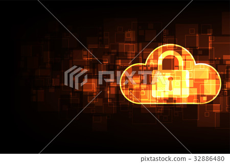 Vector abstract technology security concept. Vector abstract technology security concept. 32886480