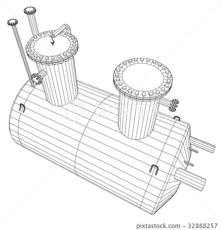 Industrial equipment capacity. Wire-frame. EPS10 Industrial equipment capacity. Wire-frame. EPS10 32888257