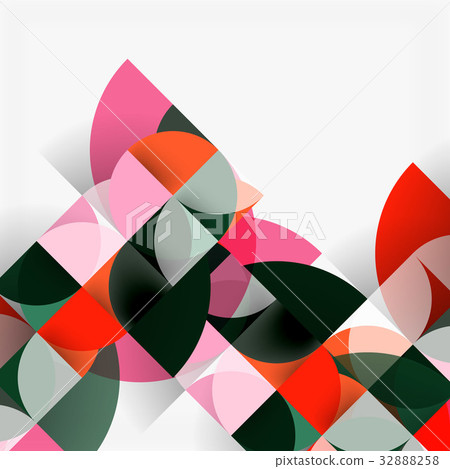 Modern geometrical abstract background circles Modern geometrical abstract background circles 32888258