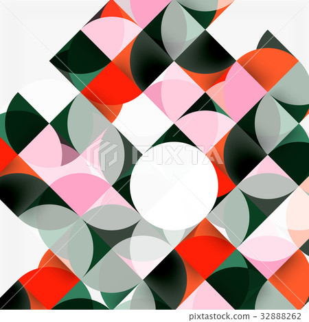 Modern geometrical abstract background circles Modern geometrical abstract background circles 32888262