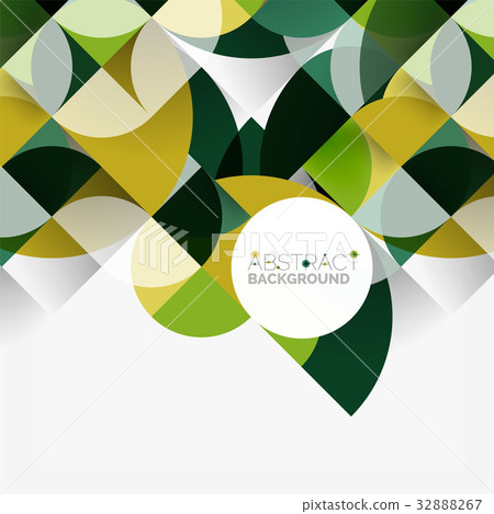 Modern geometrical abstract background circles Modern geometrical abstract background circles 32888267