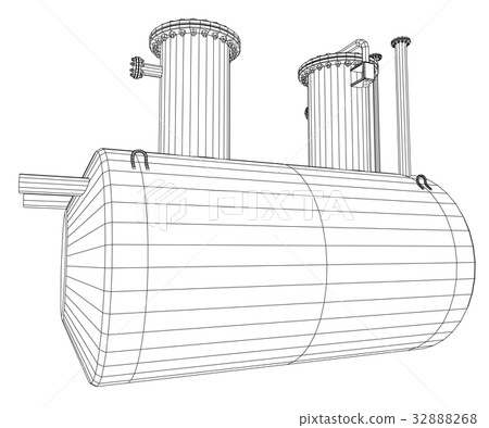 Industrial equipment capacity. Wire-frame. EPS10 Industrial equipment capacity. Wire-frame. EPS10 32888268