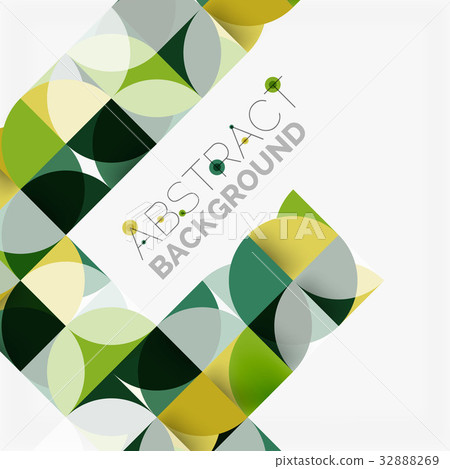 Modern geometrical abstract background circles Modern geometrical abstract background circles 32888269