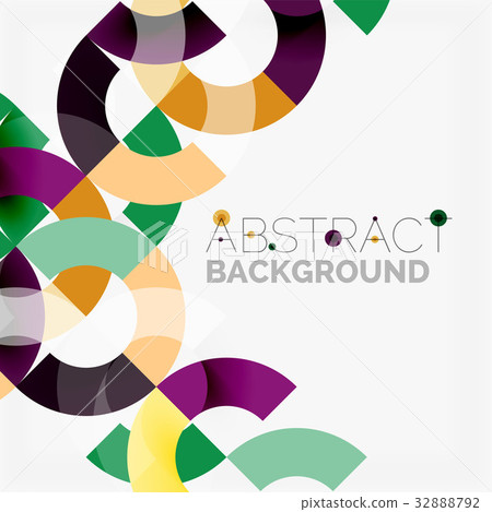 Colorful rings on grey background, modern 32888792