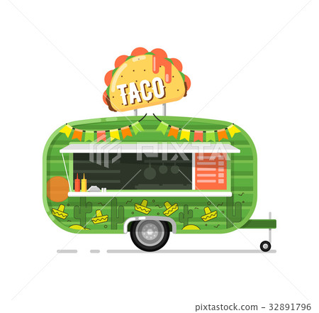 Taco outdoor cafe service icon Taco outdoor cafe service icon 32891796