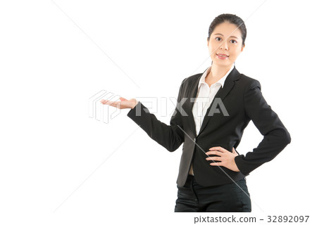 smiling asian house agent showing smiling asian house agent showing 32892097