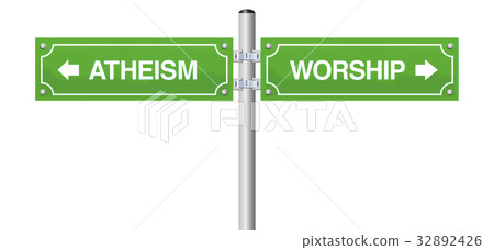Atheism Worship Religion Guidepost 32892426