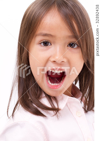 cute little girl shouting communication announcing cute little girl shouting communication announcing 32892438