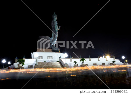 Visakabucha day Candle light trails Visakabucha day Candle light trails 32896081