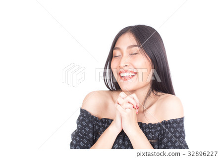Beautiful Woman Face Portrait Beauty. 32896227