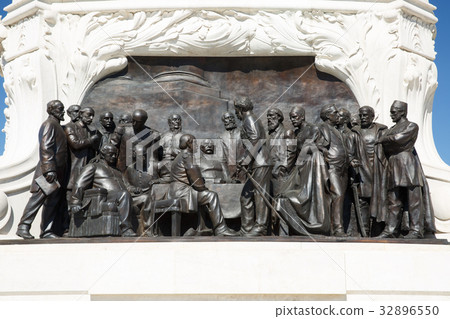 Bas-relief on the monument of Count Gyula Andrassy Bas-relief on the monument of Count Gyula Andrassy 32896550