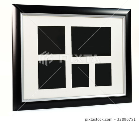 Black decorative photo frame. Multi frame set Black decorative photo frame. Multi frame set 32896751