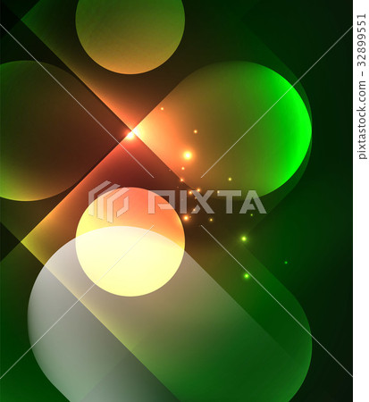 Vector glowing geometric shapes background Vector glowing geometric shapes background 32899551