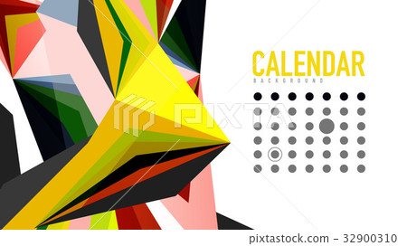 Modern triangle presentation template 32900310