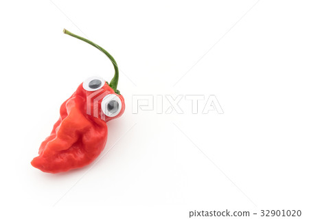 Eyeball Sticker-Ghost Pepper (But Jorokia): wiggly-eyed ghost pepper Eyeball Sticker-Ghost Pepper (But Jorokia): wiggly-eyed ghost pepper 32901020
