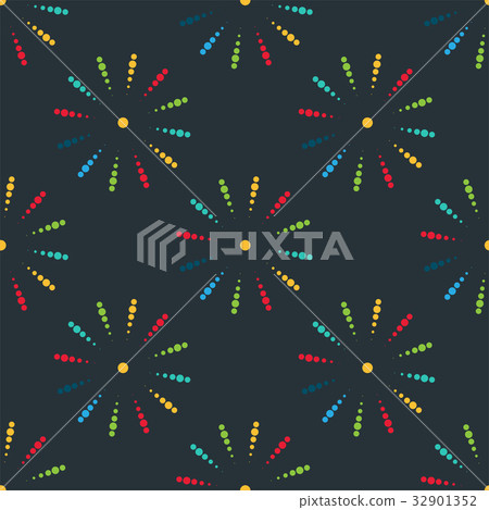 Firework different shapes colorful festive 32901352