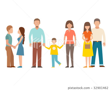 People happy couple cartoon relationship People happy couple cartoon relationship 32901462
