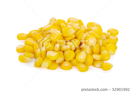 Canned corn isolate on white background 32901992