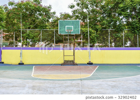Basketball field in school Basketball field in school 32902402