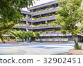 Trees in school and basketball in Bangkok 32902451