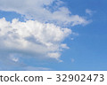 White clouds and blue sky 32902473