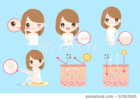 beauty cartoon woman 32903085