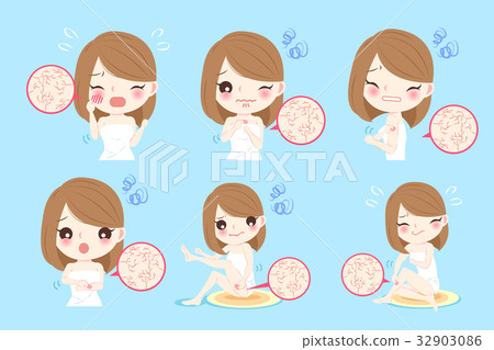 woman with skin dry 32903086