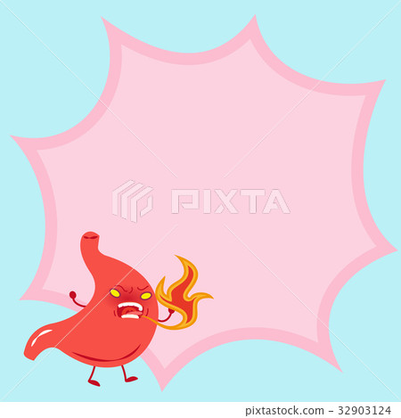cute cartoon stomach 32903124