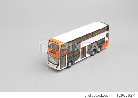 double decker hk bus isolated on white double decker hk bus isolated on white 32903627