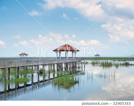 Wooden Bridge in Sam Roi Yod National Park 32905383