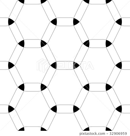 Seamless Hexagon Pattern - Stock Illustration [32906959] - PIXTA
