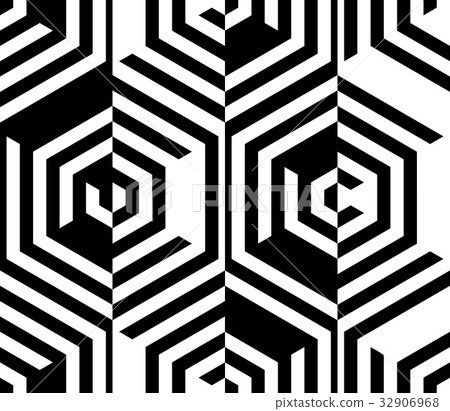 Seamless Hexagon Pattern - Stock Illustration [32906968] - PIXTA