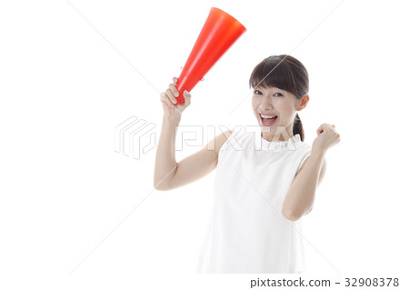 女性觀看體育形象的形象 女性觀看體育形象的形象 32908378