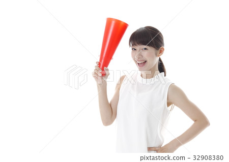 女性觀看體育形象的形象 32908380
