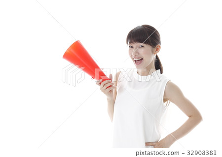 女性觀看體育形象的形象 女性觀看體育形象的形象 32908381