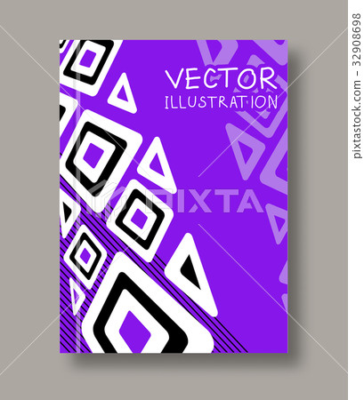 Geometric ethnic abstract color flyer. Geometric ethnic abstract color flyer. 32908698