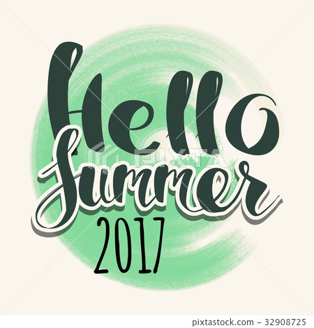 lettering composition of Summer lettering composition of Summer 32908725