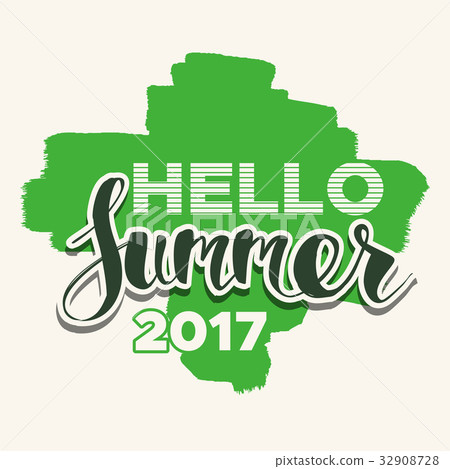 lettering composition of Summer lettering composition of Summer 32908728