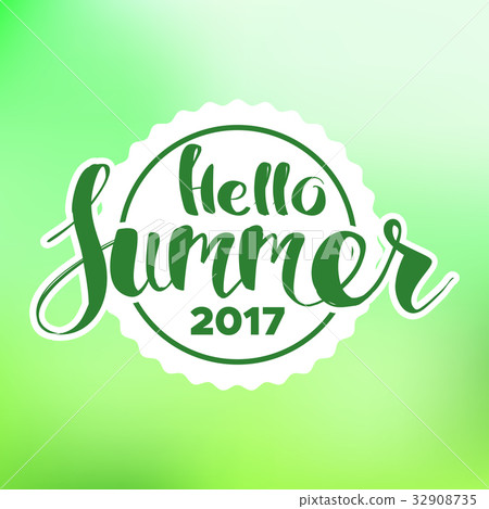 lettering composition of Summer lettering composition of Summer 32908735